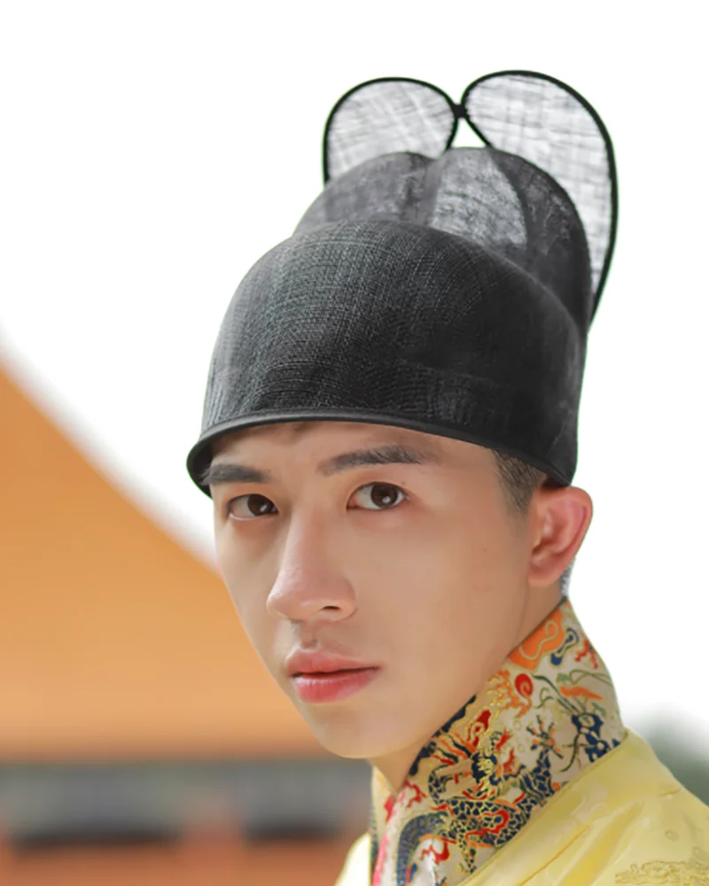 Black Gauze Hat Men Ancient Chinese Hanfu Hat Men Ming Dynasty Male Cosplay Headdress Hanfu Hat Black For Men Women