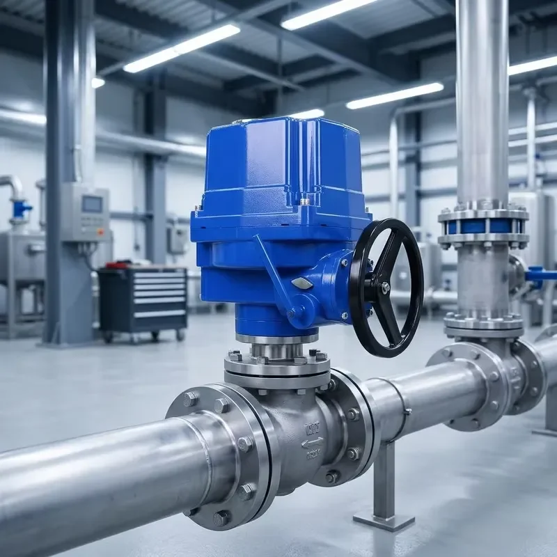 Heavy Duty Electric Actuator for Ball Valve AC220V High Torque Industrial Grade IP67 Waterproof Switch QT Type Reliable