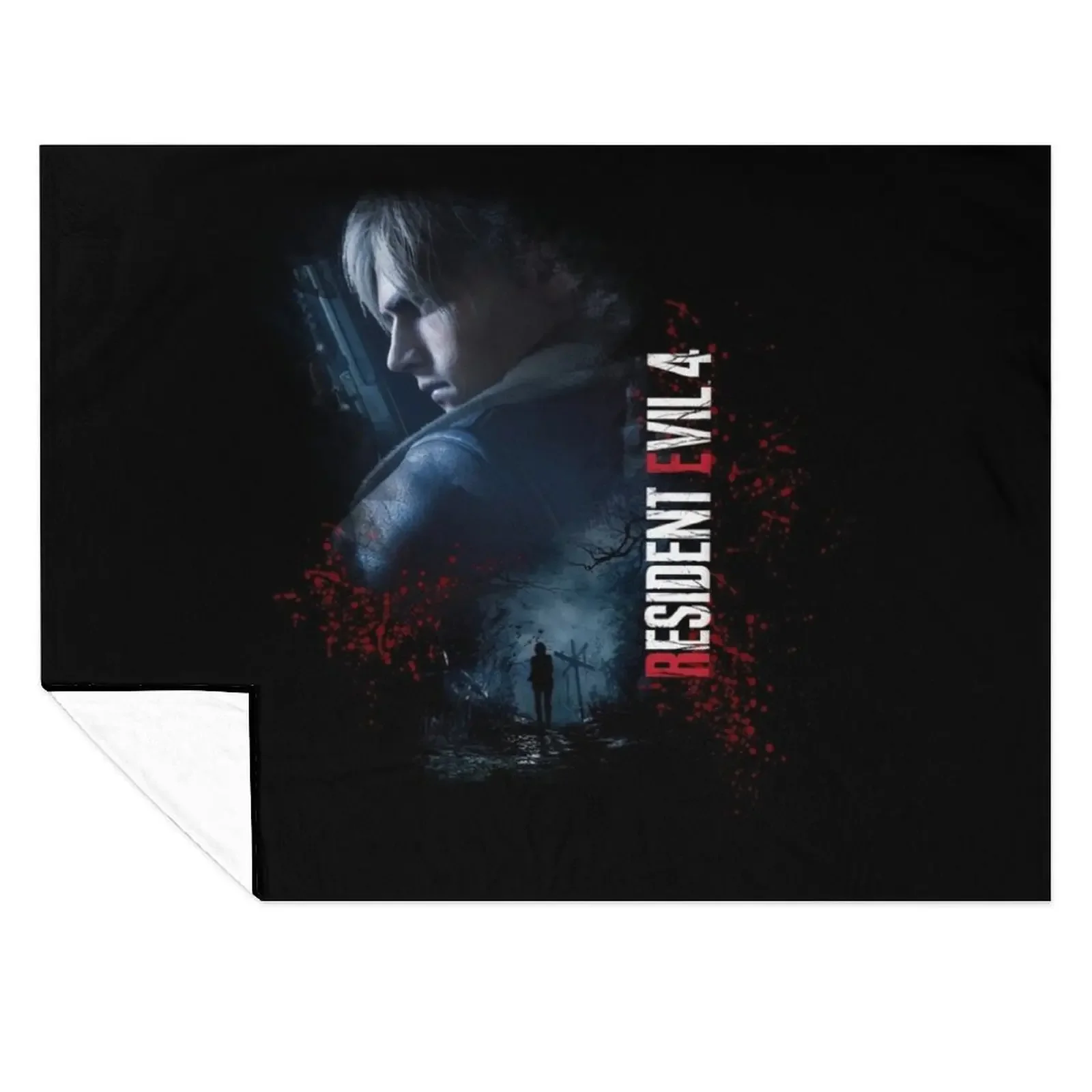 

Leon Kennedy RE4make Design 2 Throw Blanket funny gift Blankets Sofas Of Decoration Flannel Extra Large Throw Blankets