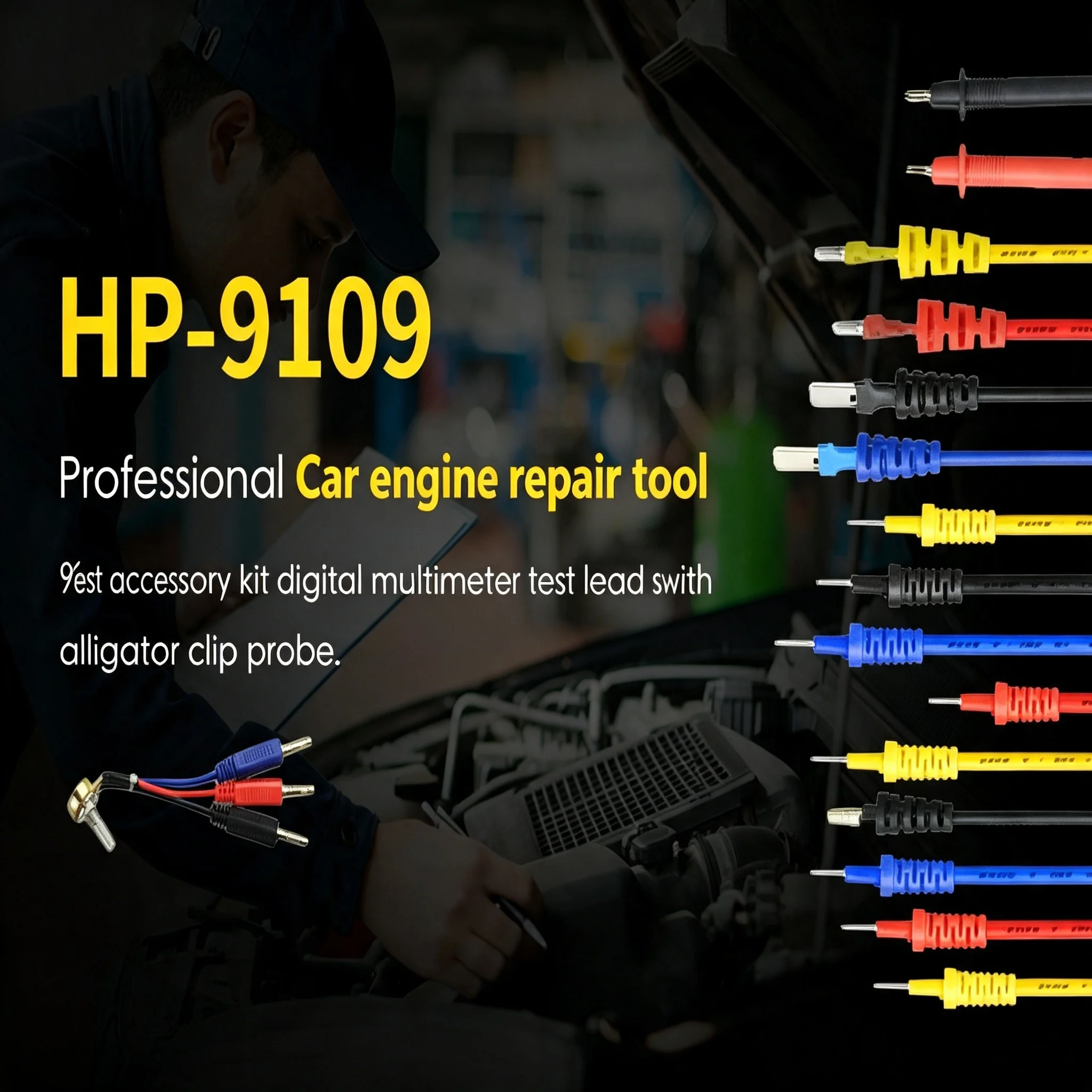 92-Piece Automotive Back Probe Kit, Professional Multimeter Test Lead Set for Auto Electrical Repair & Vehicle Diagnosis