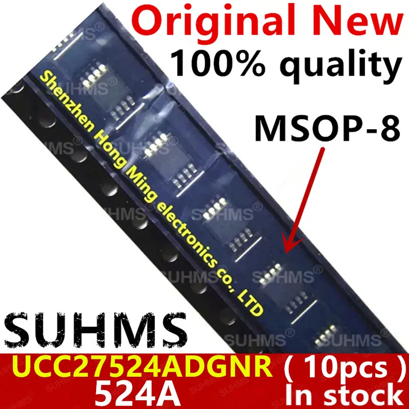 (10 sztuk) 100% nowy chipset UCC27524ADGNR UCC27524ADGN 524A msop-8