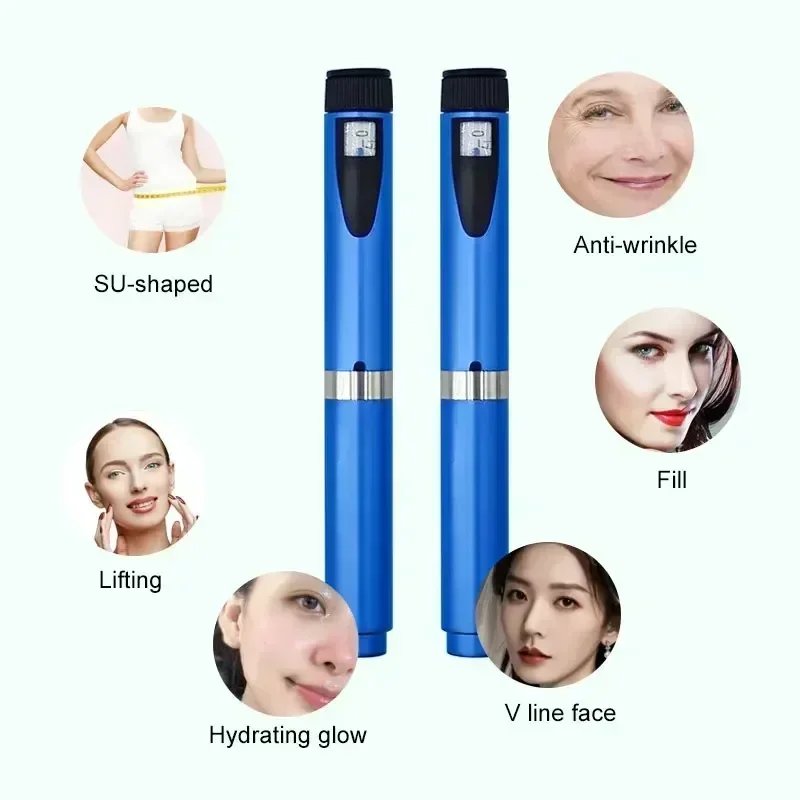 High-Quality V2 Reusable Metal Injection// Pen Compatible with 3ml Cartridges Sub Bottle Customizable for Personal Care Beauty