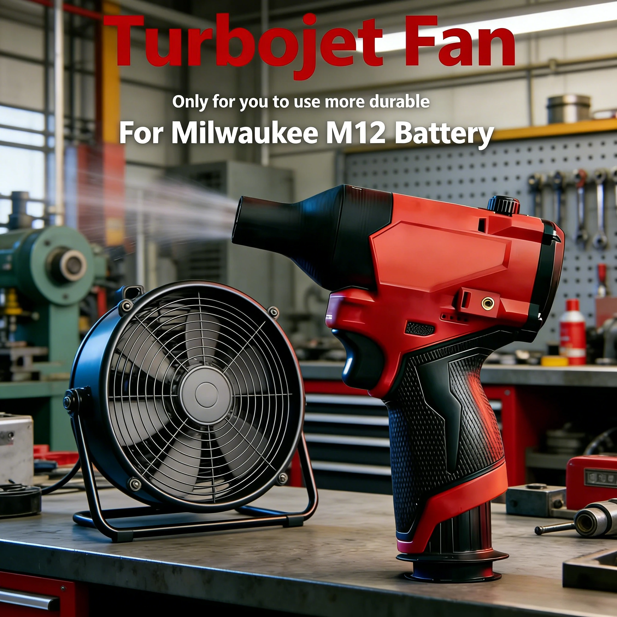 

Milwaukee M12 Turbojet Fan | Brushless High-Speed Electric Blower Portable Air Duster for Cleaning & Drying