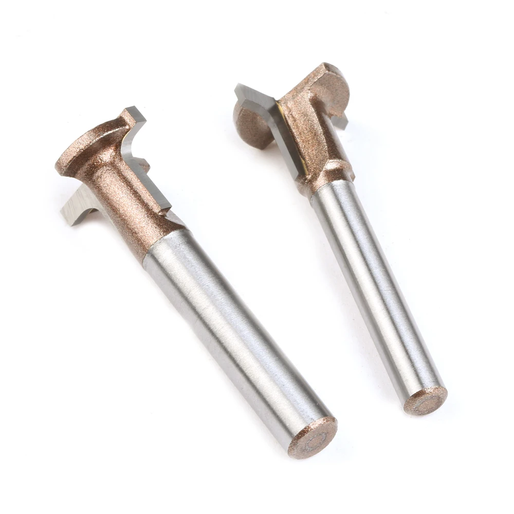 6 1/4 "Schaft Carbon Kristall Platte Arc Biege Router Bit T Halb Runde Flache Ecke Biege Cutter Trimmen Maschine fräser