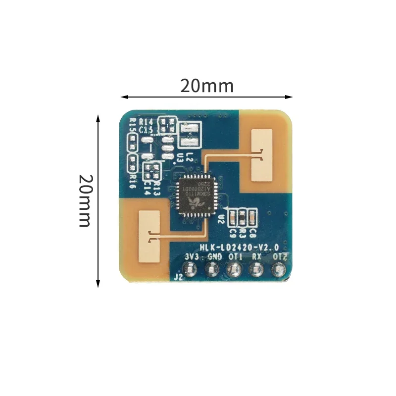 LD2420 24G Millimeter Wave Radar Sensor Intelligent Human Body Micro Motion Module ISM Band High Sensitivity Low Consumption