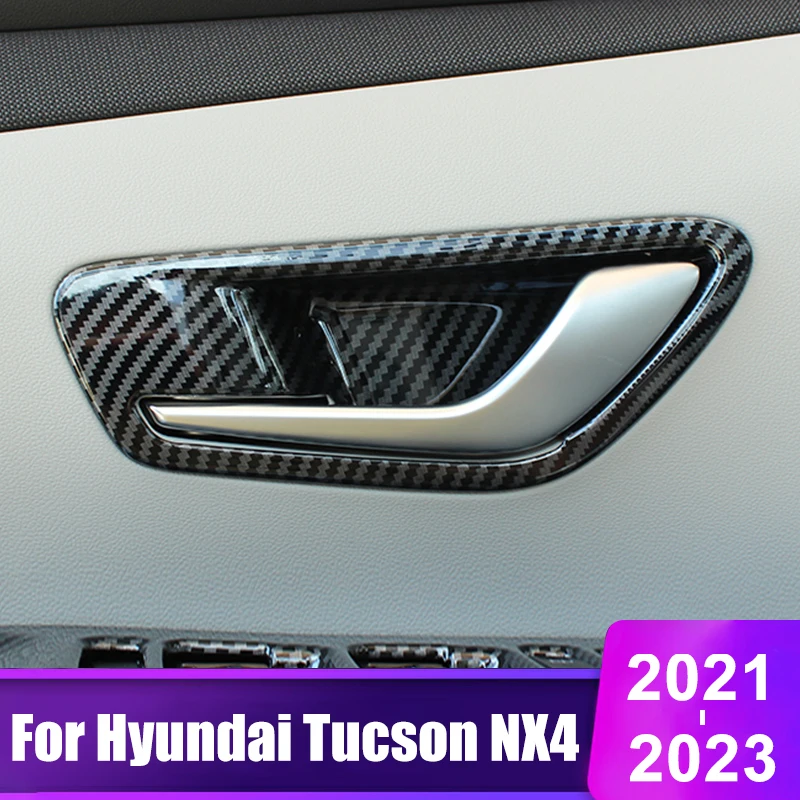 

For Hyundai Tucson NX4 2021 2022 2023 Hybrid N Line Car Inner Door Bowl Handle Trim Cover Accessories