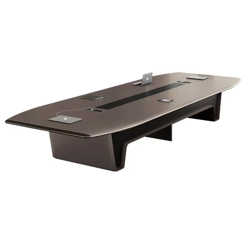 Large paint conference table Long table Simple modern office workbench Meeting room negotiation Reception table and chair