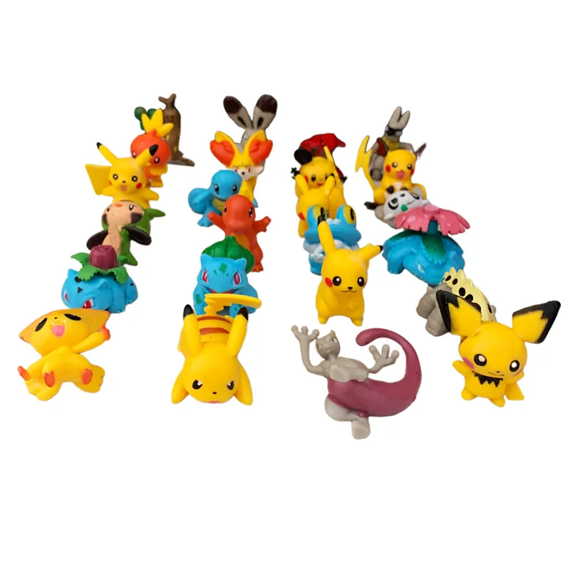 Pokemon figurka boże narodzenie Halloween prezent kalendarz adwentowy Kawaii Pikachu Anime figuralna akcja 24 szt. Zestaw Model z pcv zabawki dla