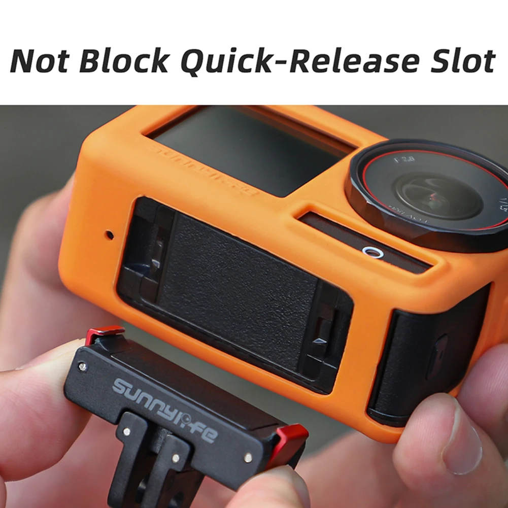 Funda protectora de silicona con cordón, funda de piel a prueba de arañazos para cámara, accesorios para DJI Osmo Action 5 Pro