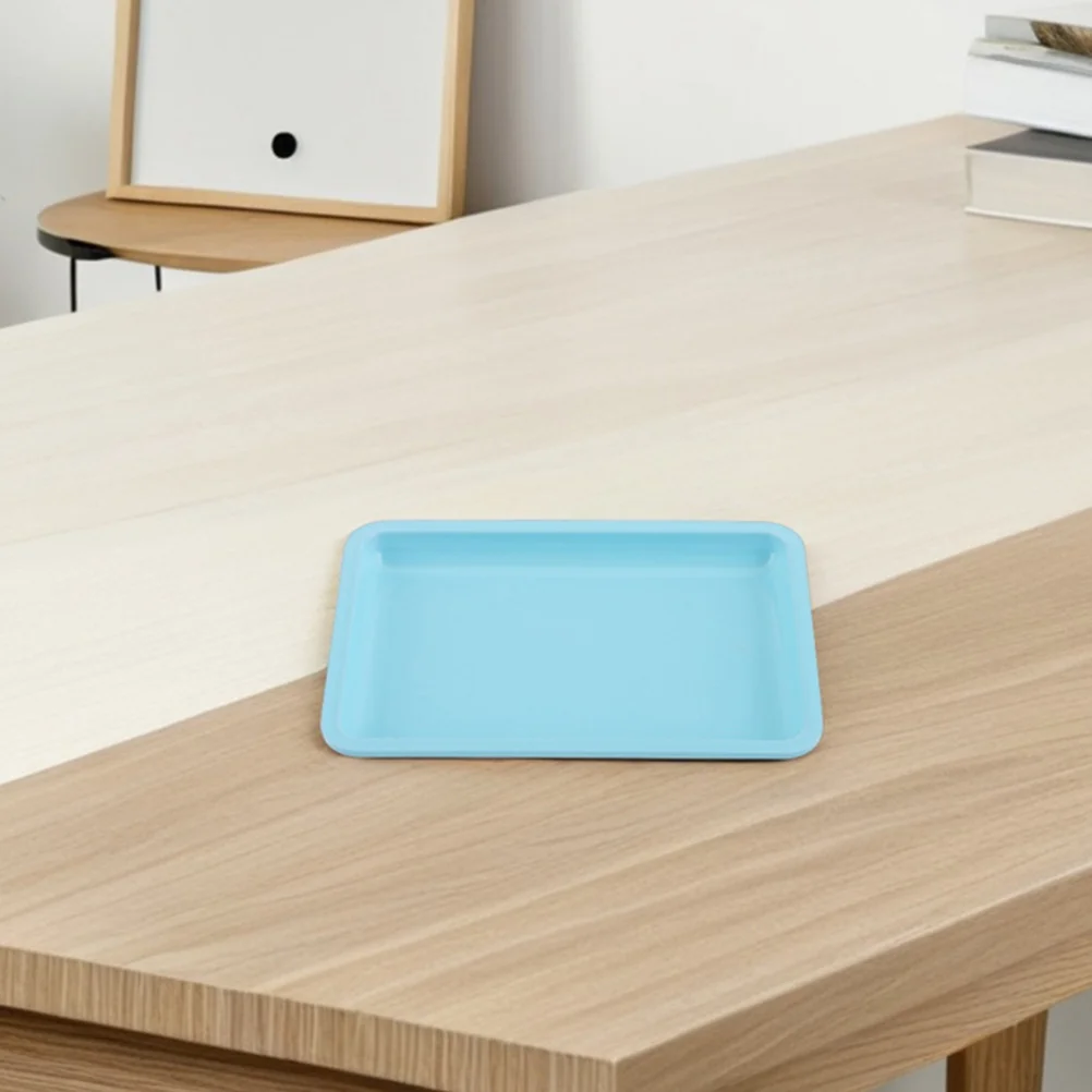 2Pcs Durable Stainless Steel Vanity Tray Compact Organizer for Makeup Jewelry Hair Tools Bedroom Bathroom Decor