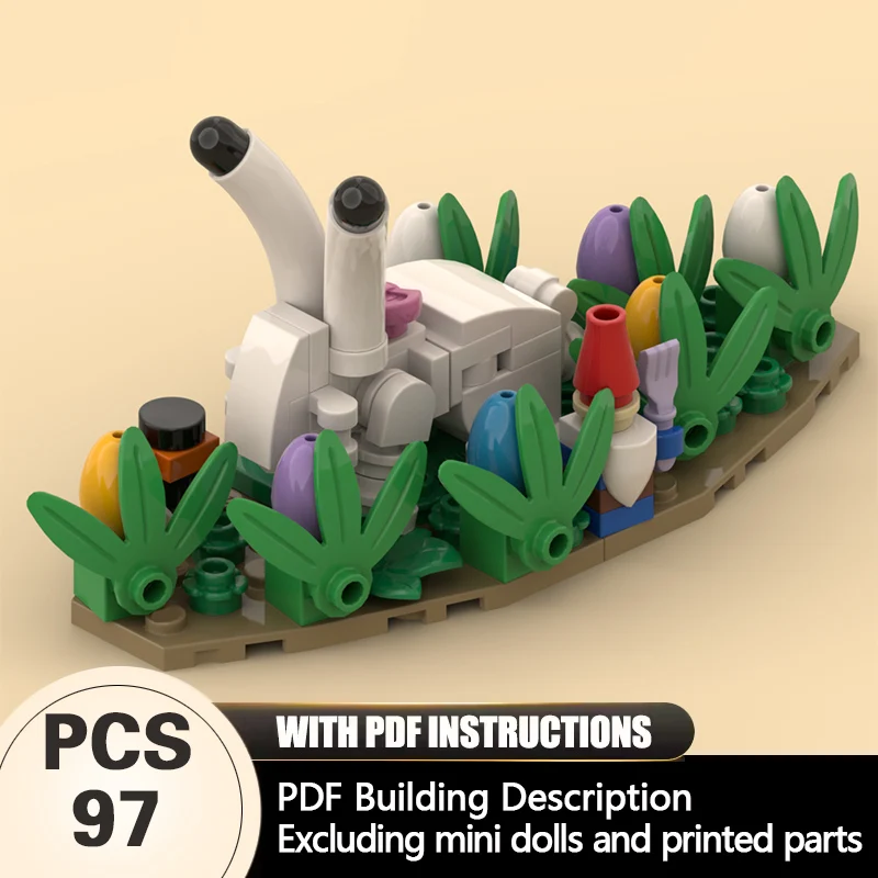 

Creators Animal Series Model MOC Building Bricks White Rabbit Modular Technology Gifts Holiday Assemble Children Toys Suit