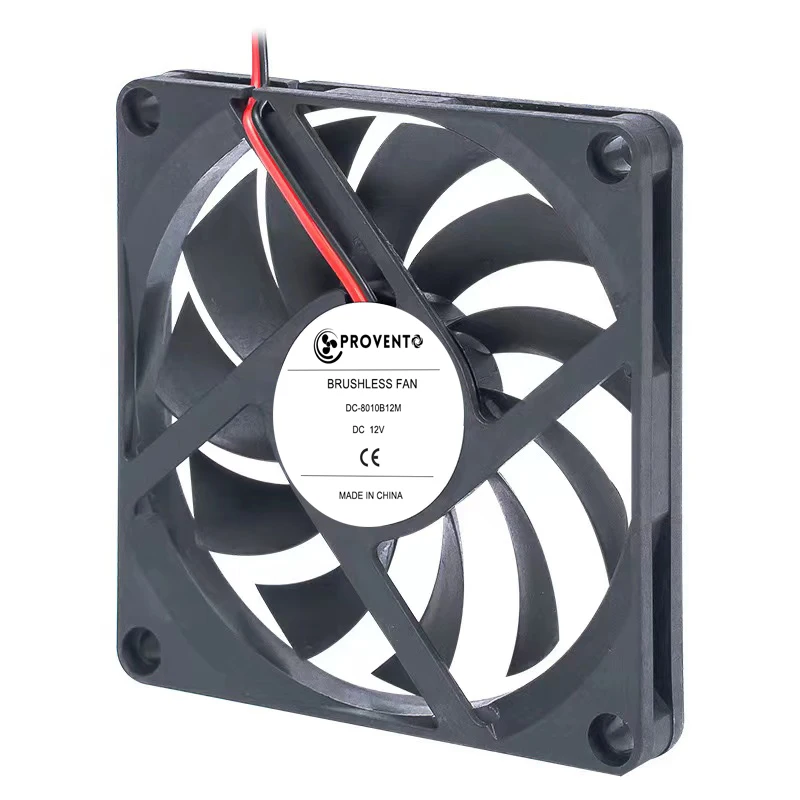 80 мм 3000 об/мин 80x80x10 мм 8 см 5 В 12 В 24 В 8010 2PIN 3PIN Бесщеточный охлаждающий кулер постоянного тока ПК Процессор Корпус компьютера Вентилятор Кулер