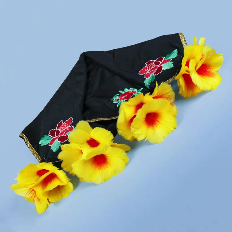 handkerchief turns into sunflower Embroidered silk scarf Illusion Stage Props  Illusions Gimmicks magic tricks prop easy