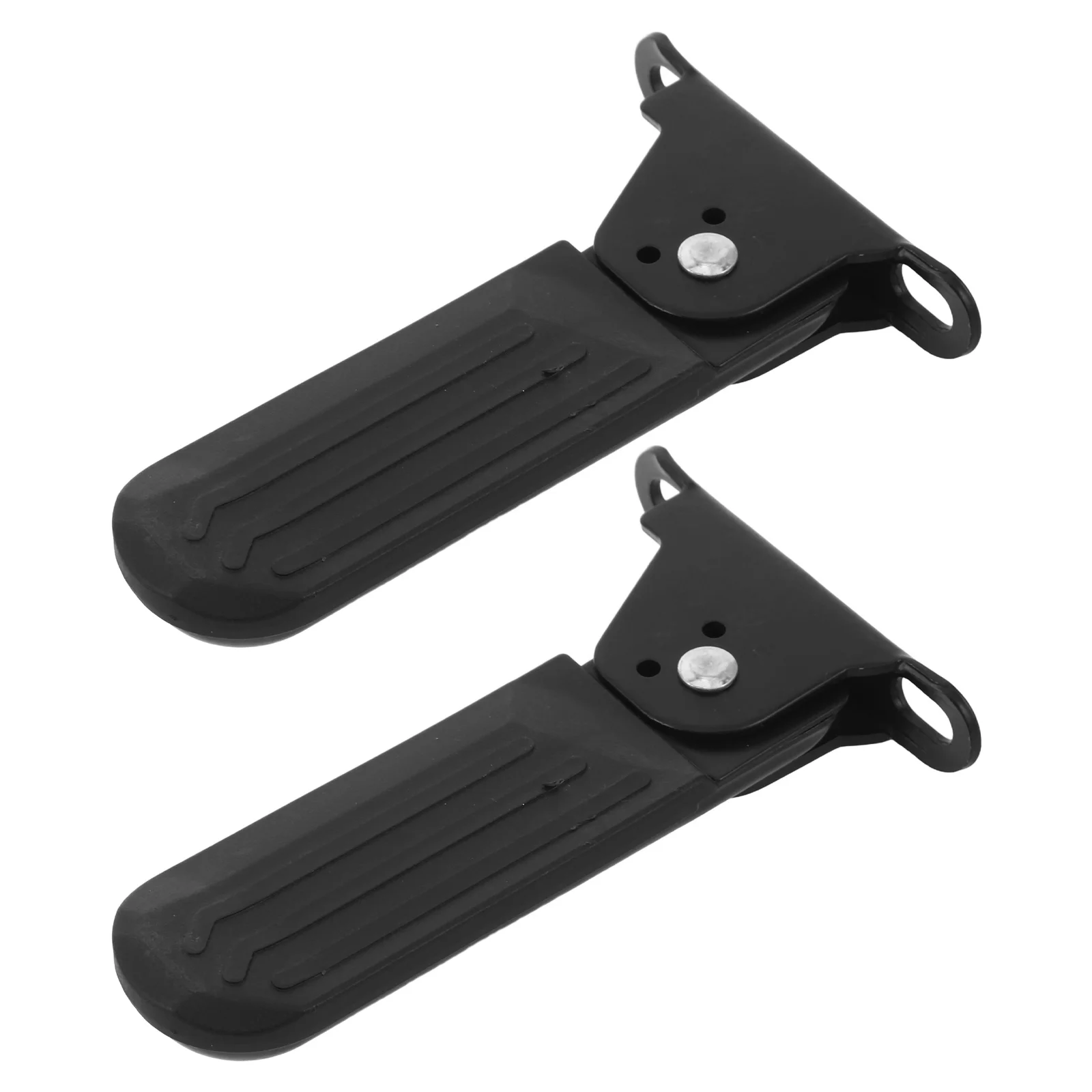 

1Pair E Bike Pedals Foldable Metal Anti-Slip Rear Footrest Heavy Duty Cycling Accessories Road Bike Treadle Replacement Pedals