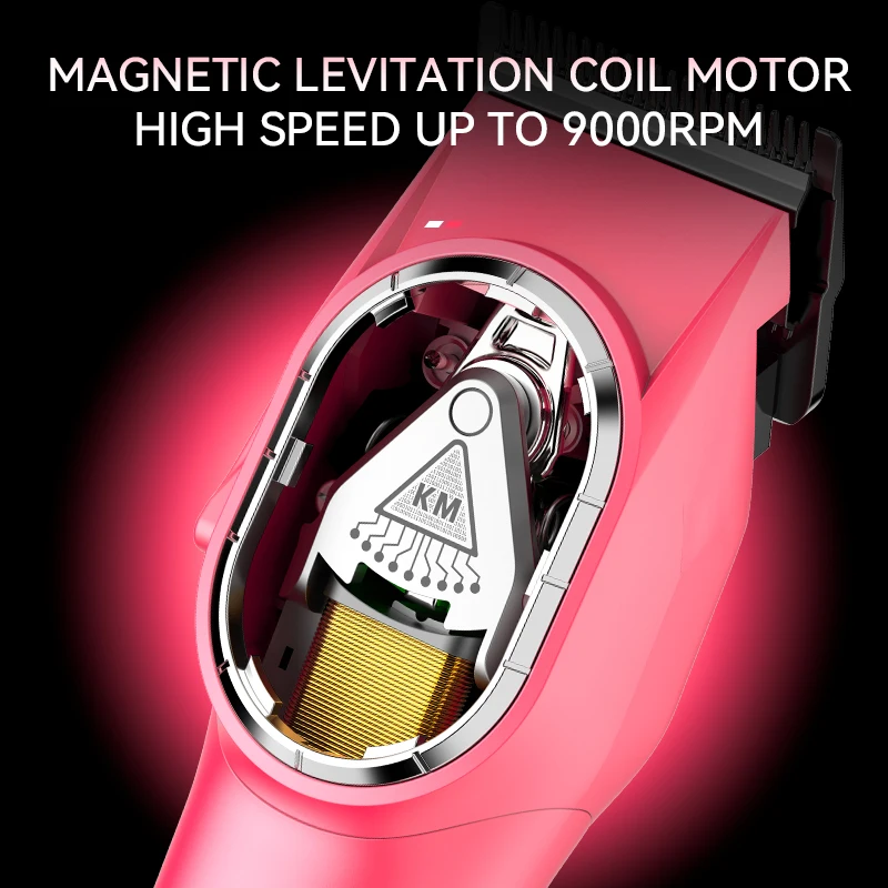 KEMEI Professional Hair Clipper Set  Hair Clippers DLC Adjustable Intelligent Digital Display Electric USB Hair Clippers KM-8502 image 3