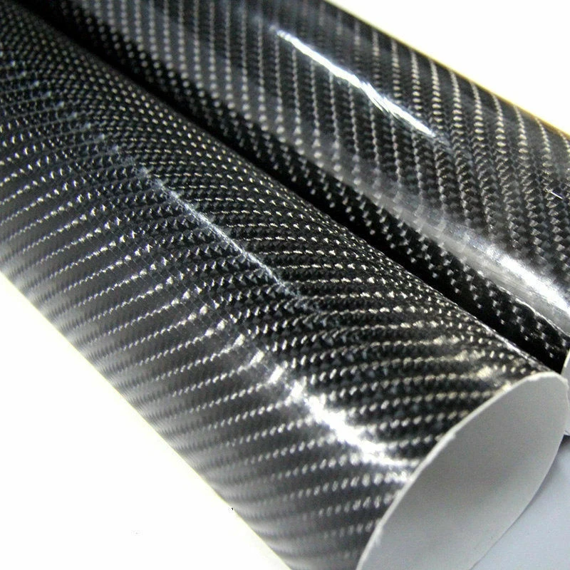 

1 Pc 7D Sticker Waterproof Carbon-Fiber Vinyl Car Wrapping Film Decal PVC 30X152cm Exterior Accessories Car Stickers Anti-UV