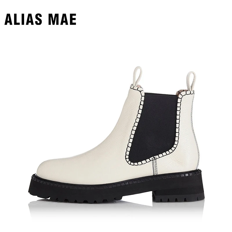 

ALIAS MAE ROMA Summer Classic Personalized Outwear Popular Women's Handmade Genuine Leather Chelsea Boots