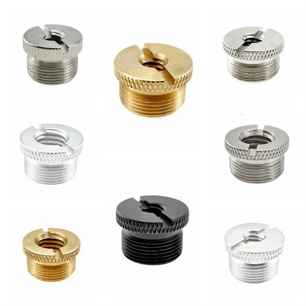 

5/8-27 to 3/8-16 Microphone Stand Screw Screw Nut Fine Thread Microphone Conversion Screws Tripod Adapter Mount Shock Mount