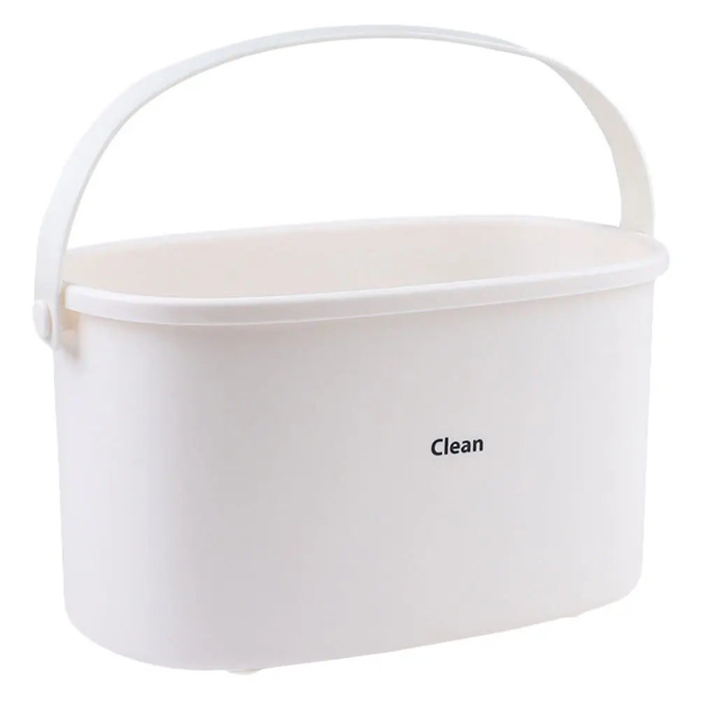 

Plastic Bath Basket PP Material Storage ganizer Hollow Design Bathroom Kitchen Shampoo Conditioner Holder Portable