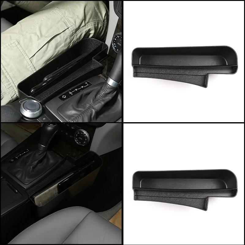 

ABS Car Interior Seat Gap Organizer Multifunctional Console Side Storage Box Trim Fit for Mercedes Benz C Class W204 2008-2014