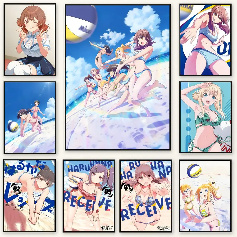 Music anime Harukana Receive Poster Peel And Stick Indoor Bedroom Wall Decor Aesthetic Gift