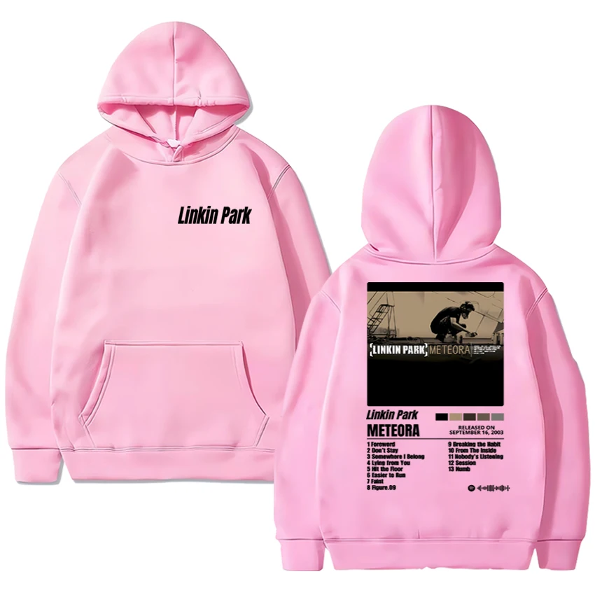 2025 New in Linkin Park Meteora poster Hoodie Men women vintage hip hop streetwear Unisex Casual Fleece Long sleeve pullovers