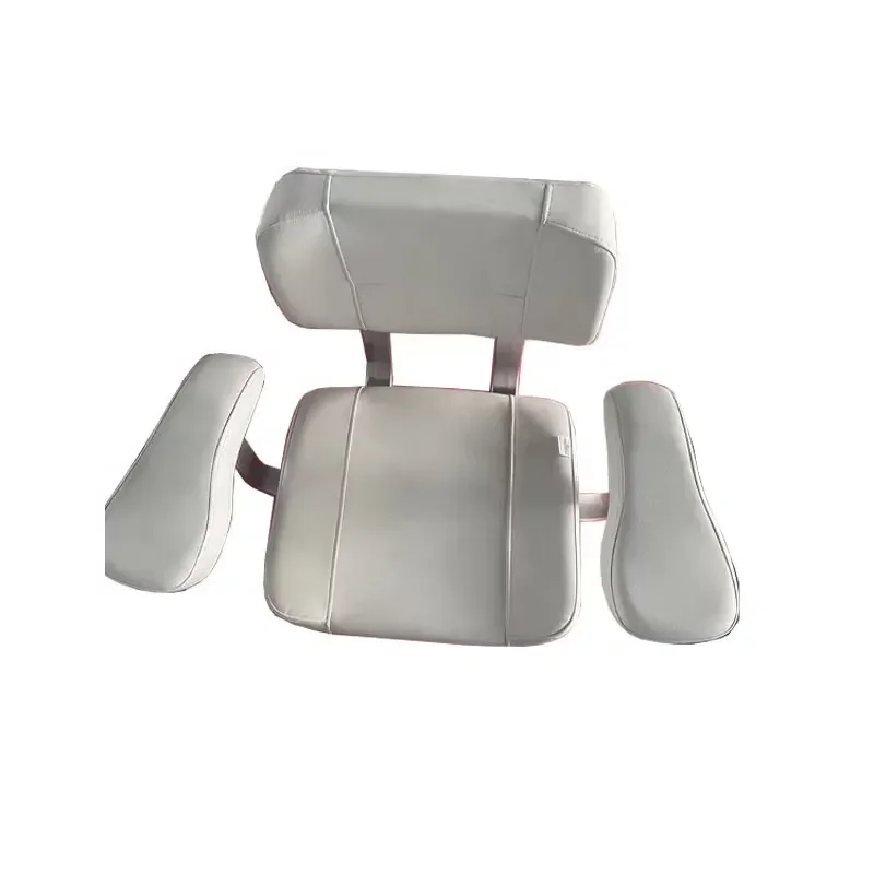 Luxury Folding Fishing Boat Chair Captain Seat with Cup Holder Custom Color Long Design for Marine Yacht Deck Comfortable