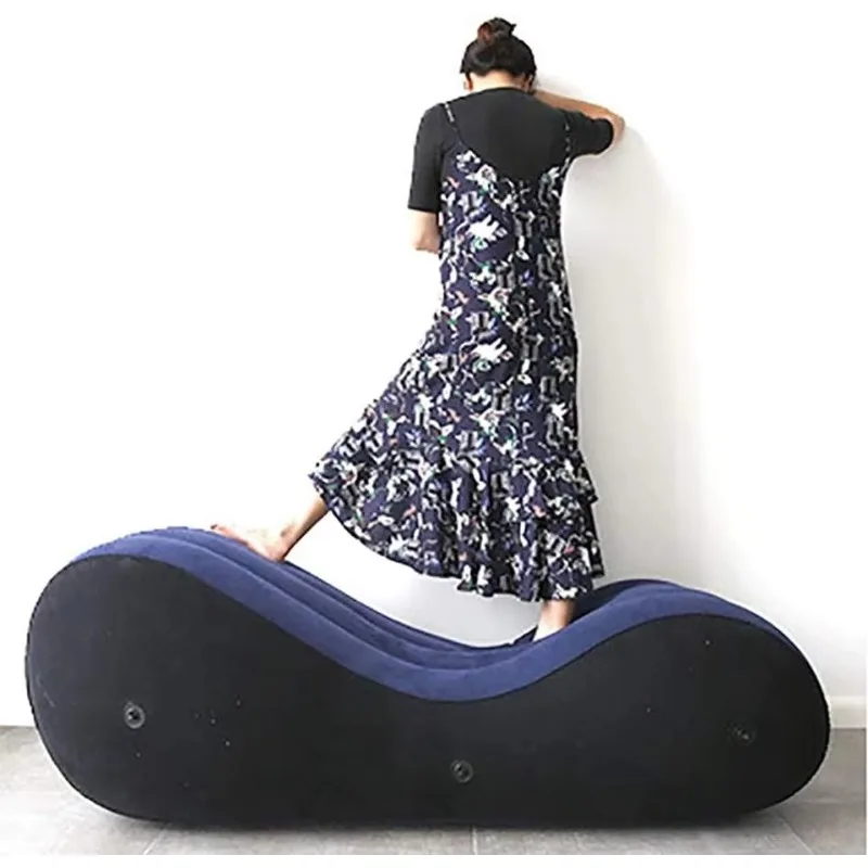 

Современный простой ленивый отдых, автоматическая мебель для влюбленных, красный надувной диван-реклайнер типа S