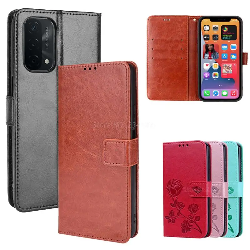 OPPO A74 5G Cover чехол OPPO A77 A57 4G Capas Wallet Leather Flip Case For Coque OPPO A54 A74 A94 A95 5G Smartphone Cases kılıf