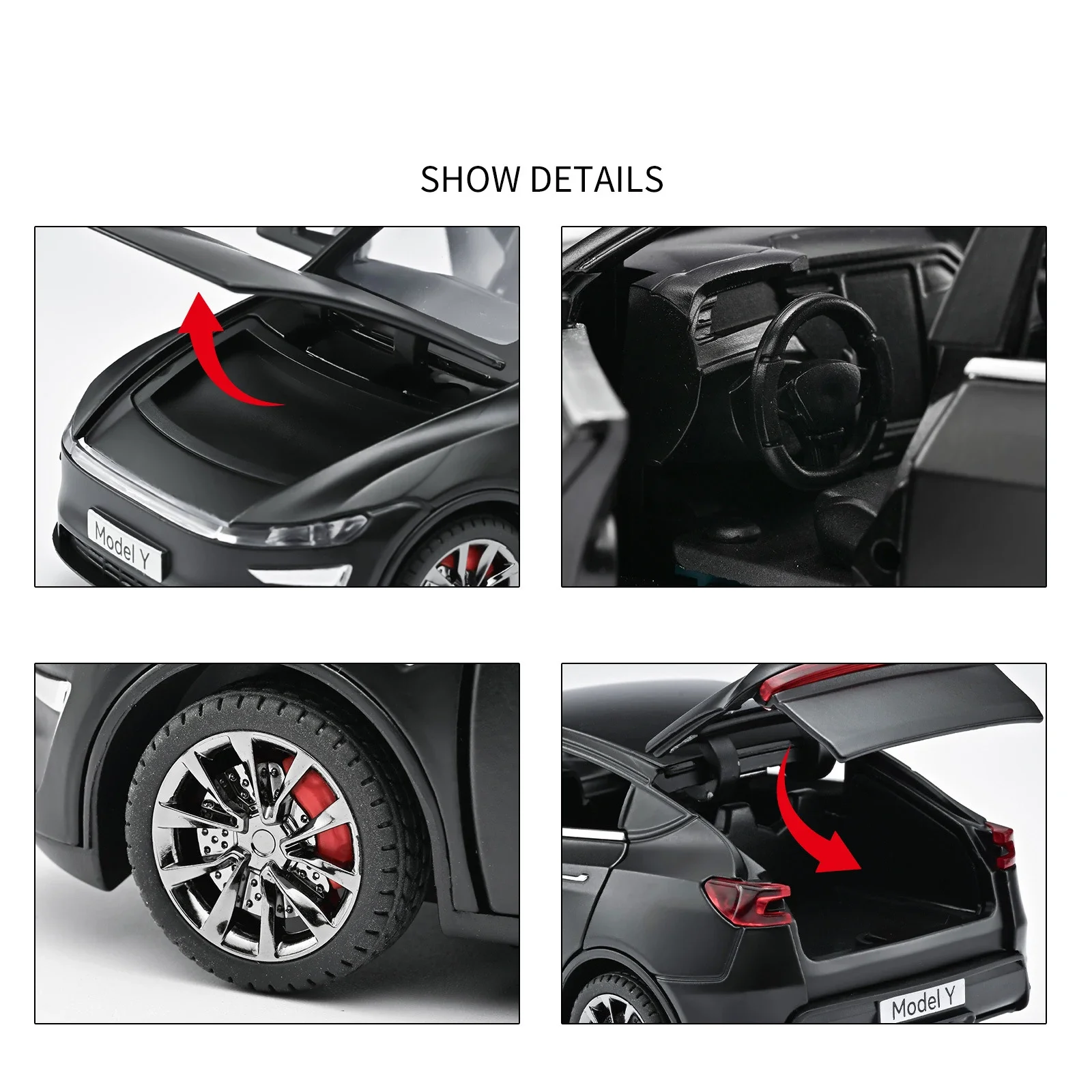 NUOVO MODELLO 1:32 Y MODELY Modello di auto in lega Suono e luce Tirare indietro Giocattolo per bambini da collezione Regalo di compleanno