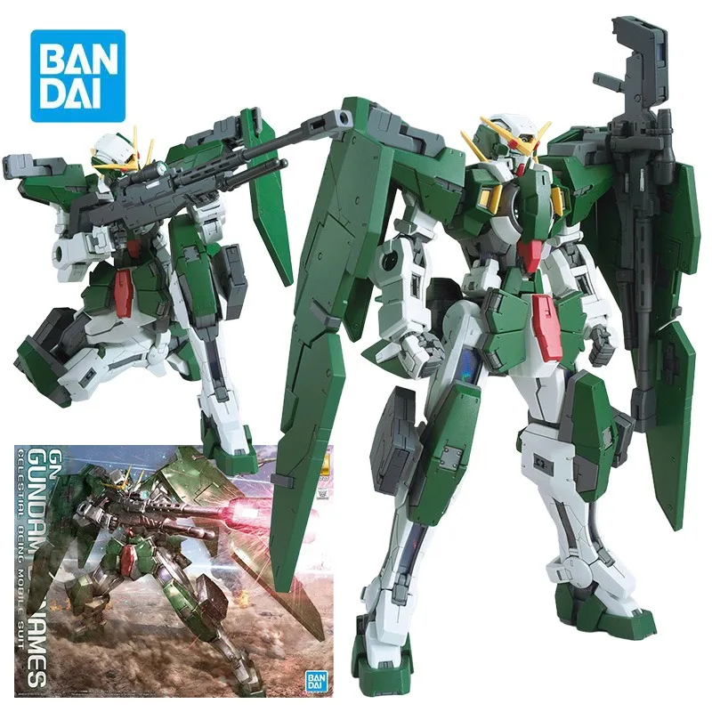 

BANDAI MG 1/100 GN-002 GUNDAM Dynames Action Figures Mobile Suit Gundam 00 Anime Model Kit Toys for Boys Original Box Collection