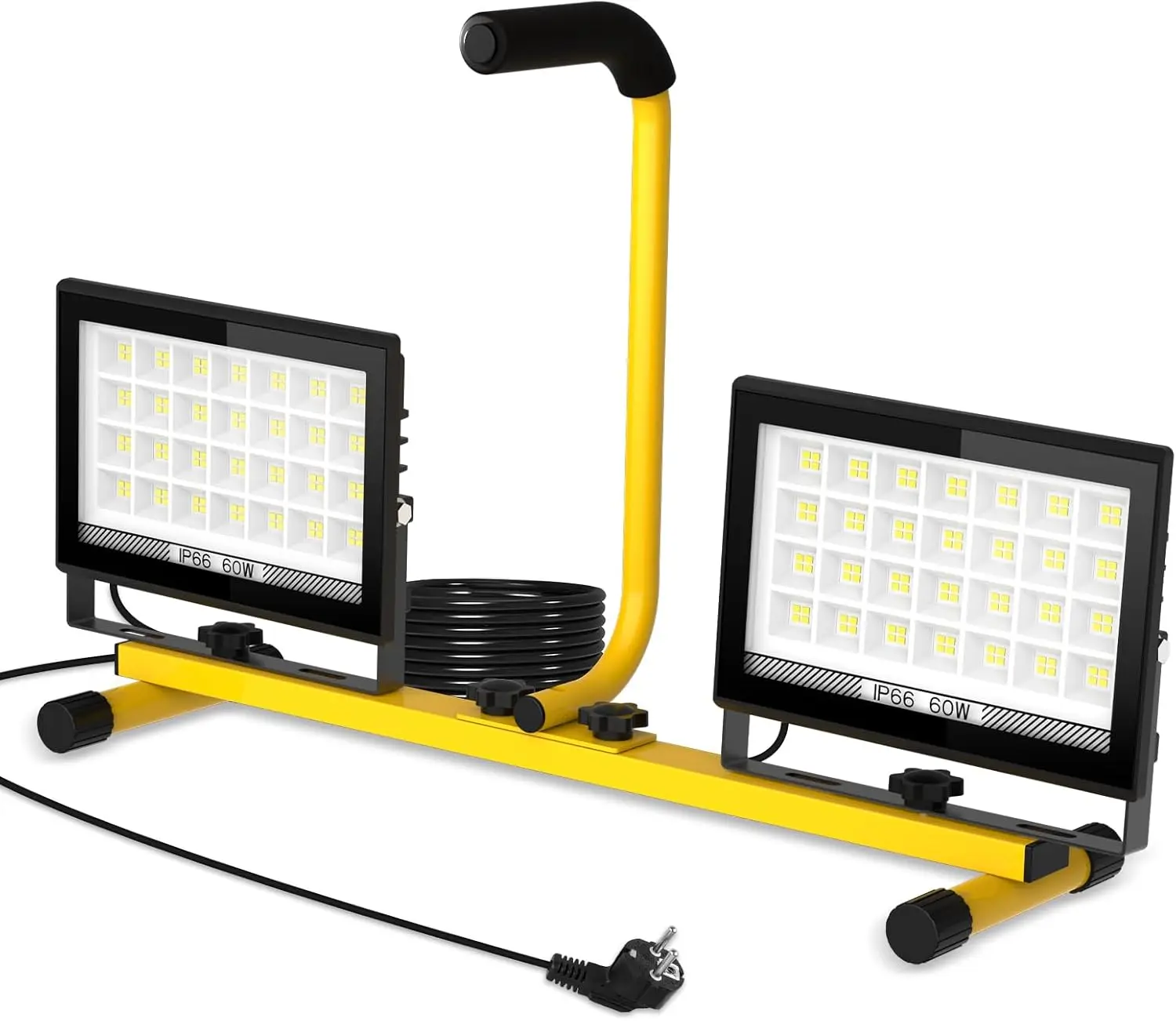 

LED Work Light with Handle Adjustable 6000K IP66 Camping Fishing Flashlight 11000Lumen LED Working Lights for Workshop Garage