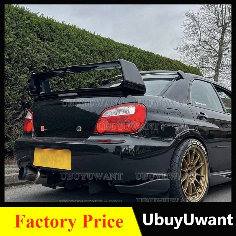 

UBUYUWANT High Quality Plastic FRP Gloss Black or Prime Rear Wing Spoiler For Subaru Impreza WRX STI 2004-2007