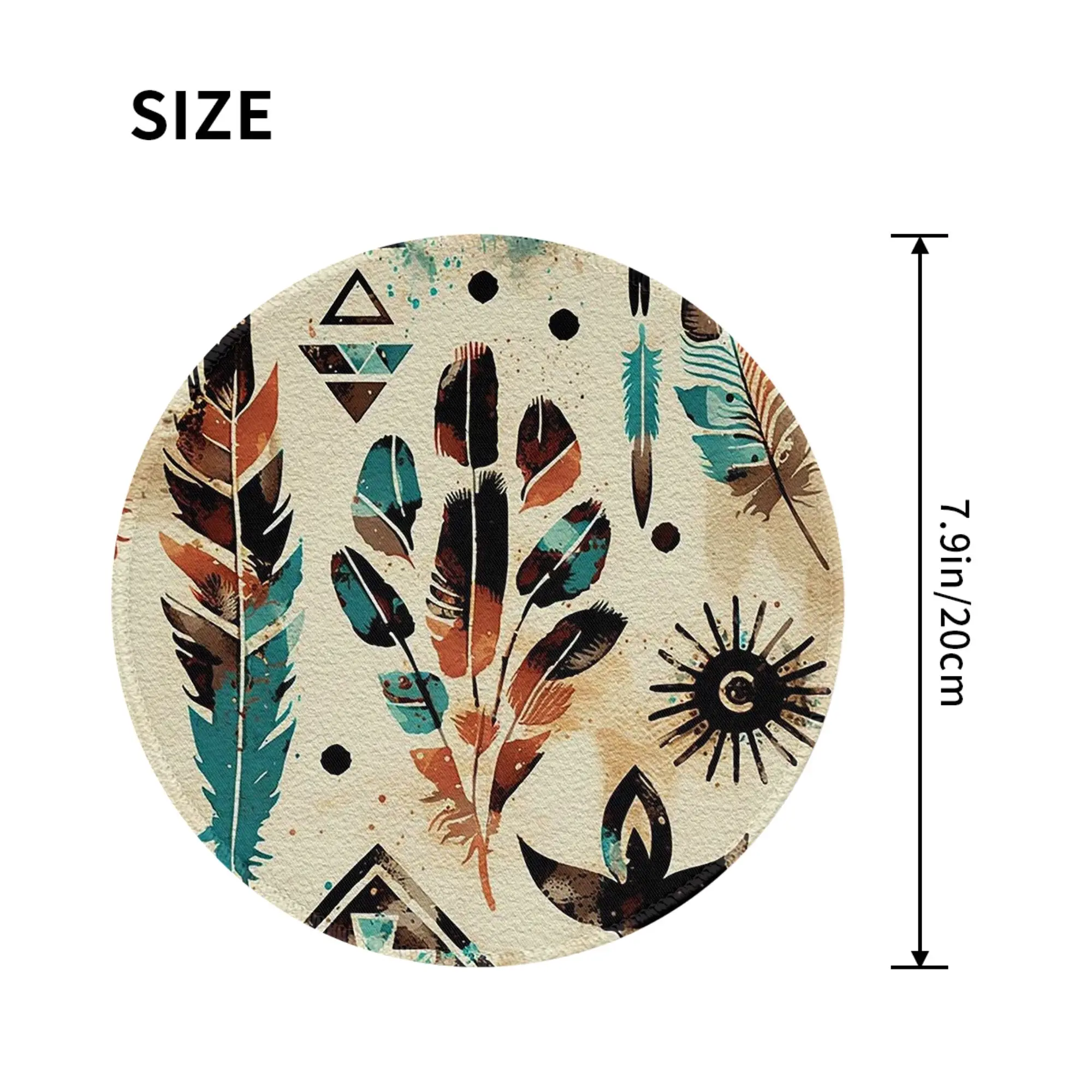 American Ethnic Tribal Art Watercolor Mouse Pad Computer Keyboard Mouse Mat Gamer Laptop Desk Mat Office Accessories Table Mats