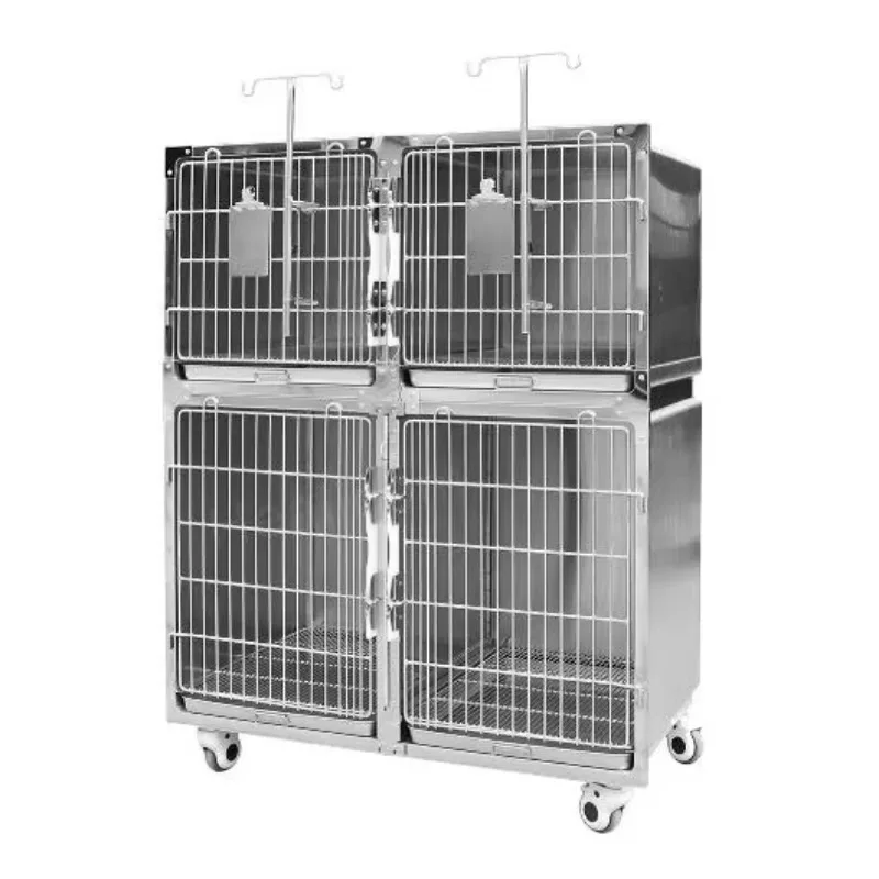 

Stainless Steel Veterinary Cage for Dog Intensive Care Inpatient Hospitalized Pet Equipment for Vet Clinic Diagnosis MTR Brand