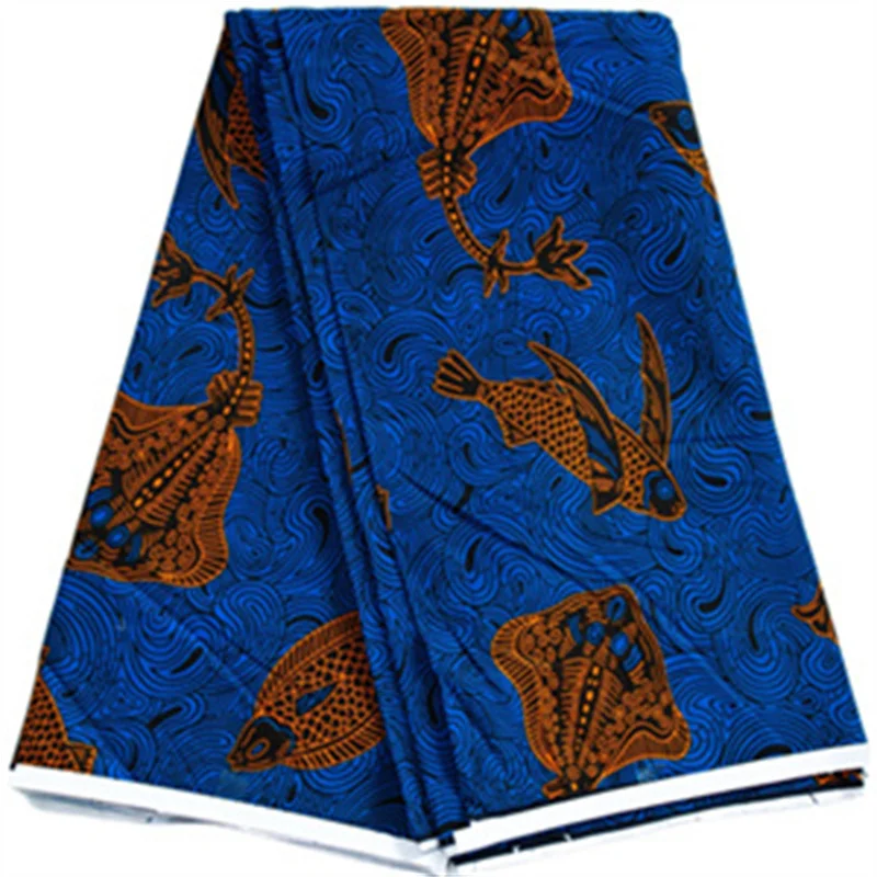 African Real Wax Nigerian Ankara Wax Fabric Newest Design 100% Cotton Soft Sewing Tissu Craft Guaranteed For Women Dresses Cloth