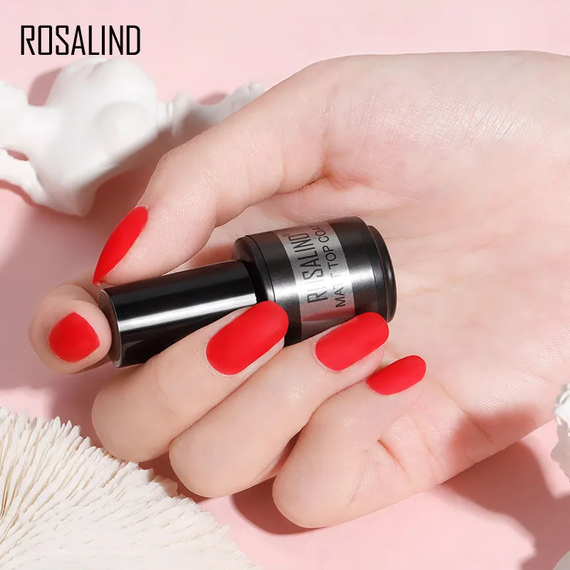ROSALIND gel nail polish mini 5ML bottle colored glossy topcoat nail polish varnish UV irradiation drying LED lamp.