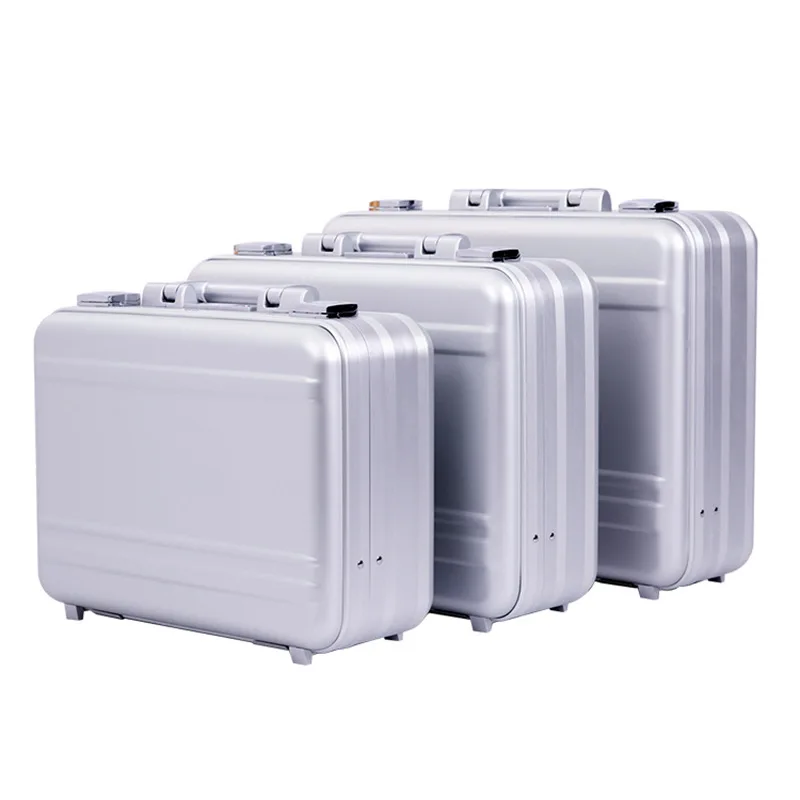 xx-Hot Selling Product  Aluminium Tool Case Heavy Duty Aluminum Briefcase for Documents Storage Custom Lawyer Briefcase