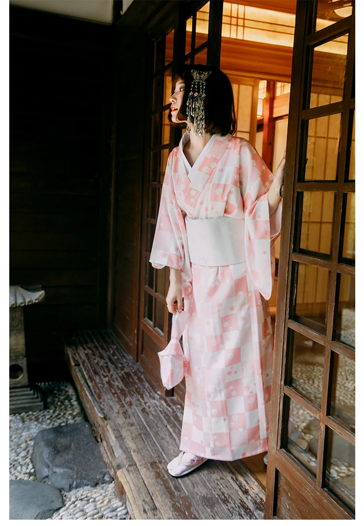 

Blossom Japanese Kimono Women's Formal Dress Improved Traditional Bathrobe Photography Props