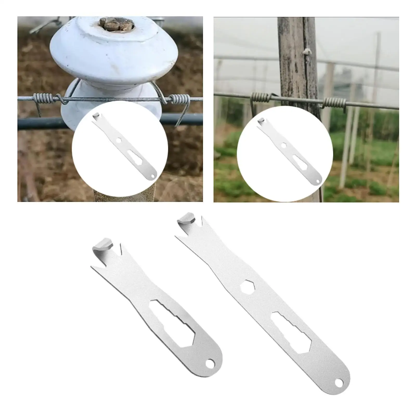 Fence Wire Twisting for T Post Clips Barb Twist Tool Heavy Duty Sturdy Fence Wire Tensioning Tool Practical Time Saver