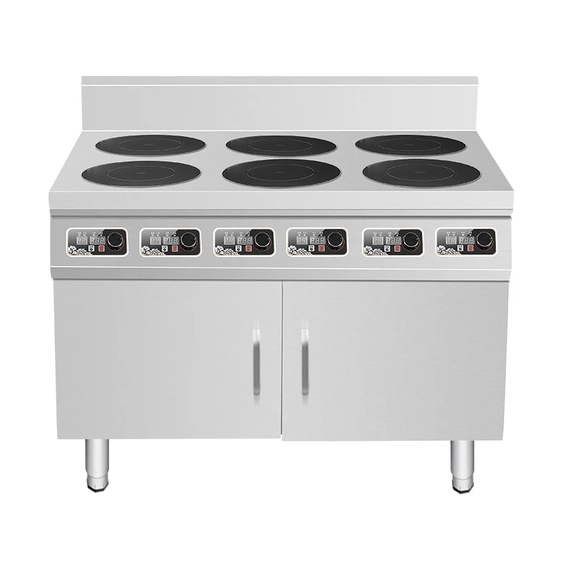 In-Smart WM-05 Commercial Kitchen Equipment 220V Electric Induction Cooker Hob Stovetop Wide Stainless Steel Restaurant Cabinet