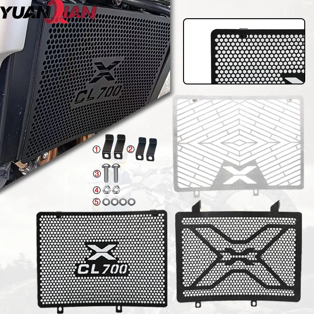 

For CF MOTO 700CL-X 700CLX CL-X700 CLX700 CLX 700 Motorcycle Radiator Grille Cover Radiator Guard Engine Cooling Steel Protector