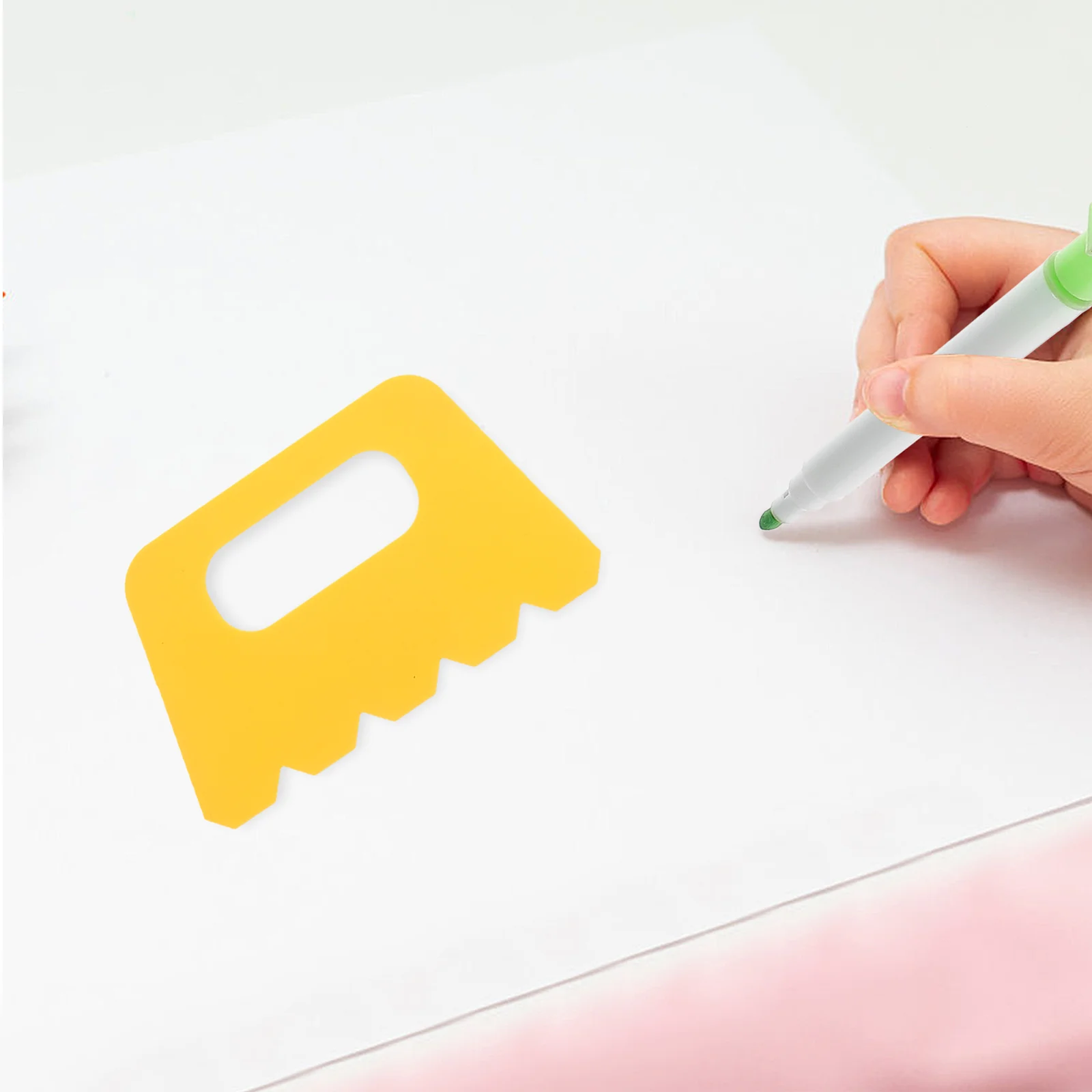 4 Pcs Paint Graffiti Brush Drawing Tool Kids Brushes Tools Painting Scraper Face Spatula DIY Line Scrapers Spot Pigment