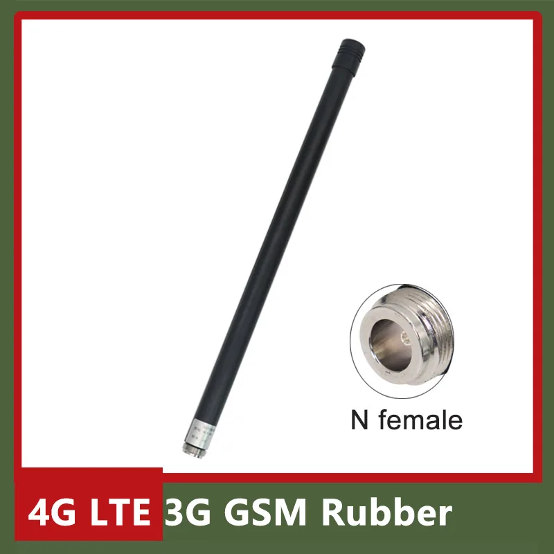 

1pcs N female High Gian 12db 39cm 4G LTE 3G GSM Omni WiFi Rubber Duck Whip Antenna Glue Stick Waterproof Aerial For Signal Boost