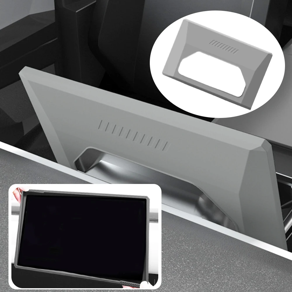 Car Console Screen Frame Protector Storage Box Organizer Case Tray Behind The Screen Storage Box For Tesla Cybertruck 2024