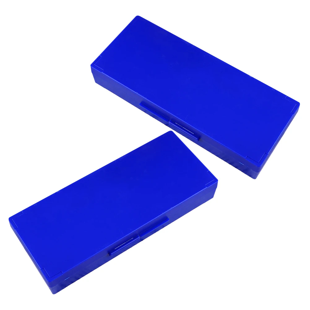 

2pcs Microscope Slides Reusable Containers Plastic Reusable Supply Glass Organizer