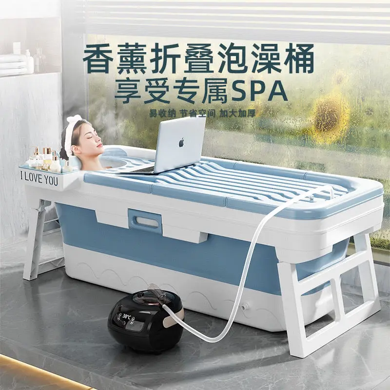 

Bath bucket foldable full body foldable household bath bucket extra large thickened baths tub children's baths bucket