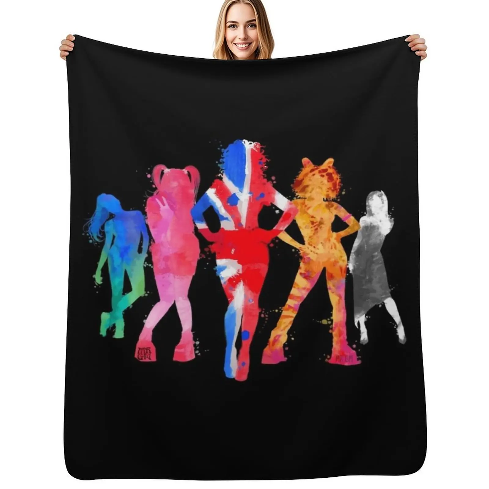 Five Queens Throw Blanket Fluffy Cozy Throw Blanket for Home Decor