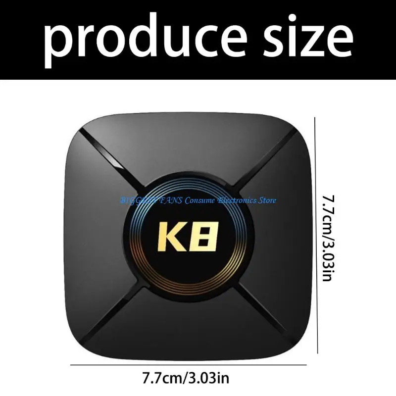 HDTV Box WiFi6 5 5.0 Media Player con remoto RK3518