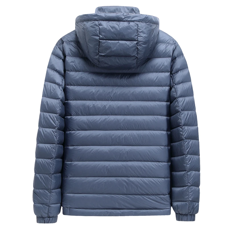 SHAN BAO 2021 Winter Marke Warme männer Lose Mit Kapuze Unten Jacke Klassische Stil Abzeichen Plus Größe Leichte Daunen Jacke 5XL 6XL 7XL